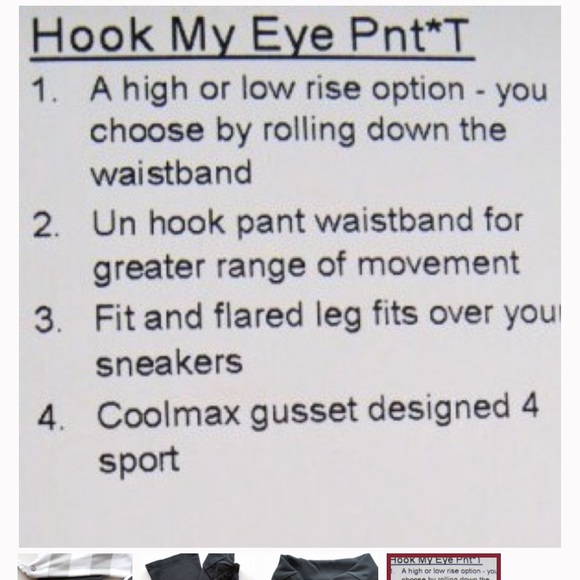 Lululemon High Waist “hook my eye” - Picture 5 of 5